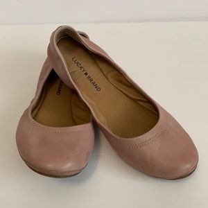 Lucky Brand Women’s Pink leather ballet flats 8.5